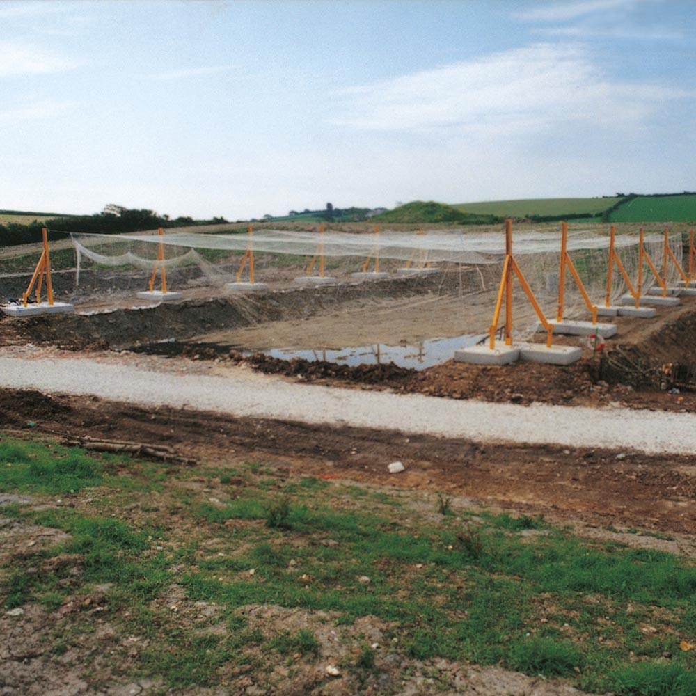 Papierfangnetz 25,00 x 3,00 m , Maschenw. 45 mm, PP 3,0 mm aus der Kategorie Deponienetze