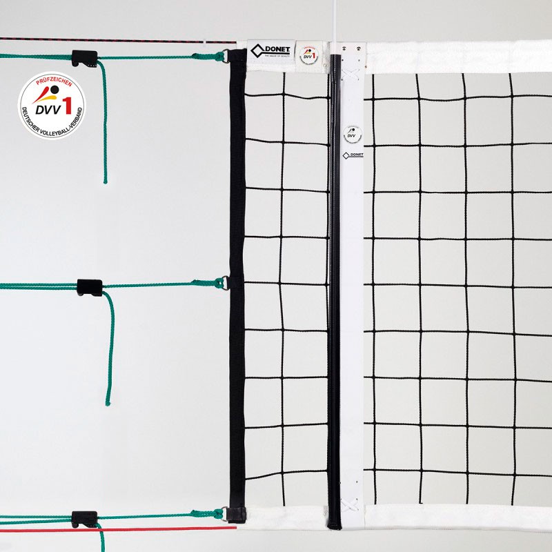 Volleyball-Turniernetz DVV-1 geprüft, PP knotenlos, Materialstärke 3 mm ø aus der Kategorie Google Shopping
