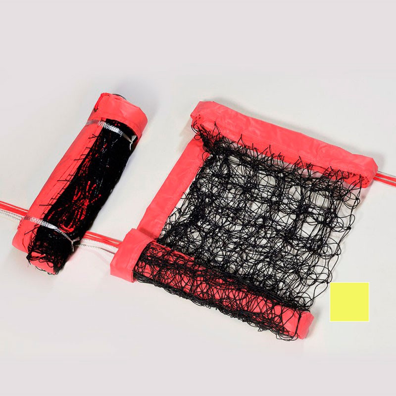 Beach-Volleyball-Trainingsnetz, PVC-Einfassung ringsum 75 mm, Netzmaß 8,5 x 1,0 m pink aus der Kategorie Google Shopping