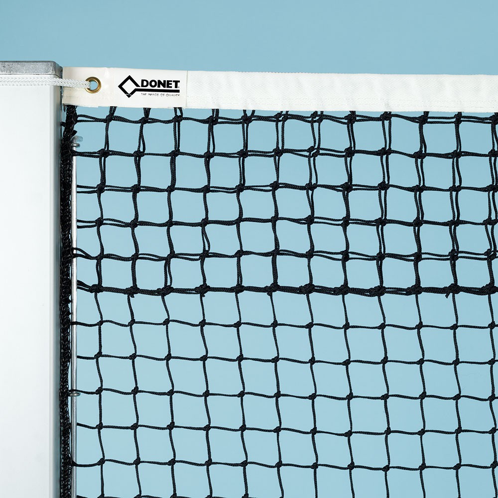 Tennisnetz DIN 1510, PA 3,0 mm Doppelreihen oben aus der Kategorie Netz mit 5 Doppelreihen