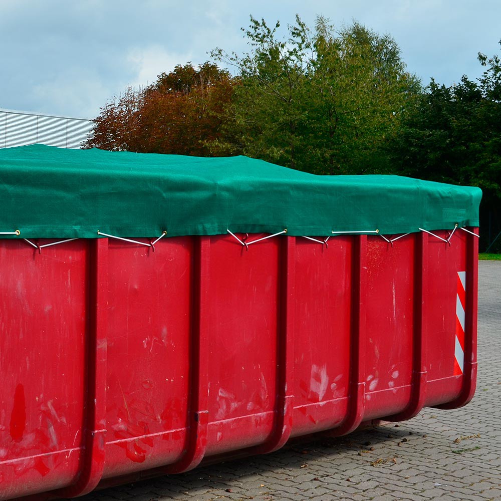 Abdeckplane, ca. 220 g / qm, ringsum geöst, 8,00 x 3,50 m aus der Kategorie Standardmaße