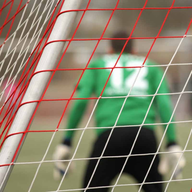 Fußballtornetz 7,50 m x 2,50 m Tiefe 0,80 / 1,50 m, PP 4 mm ø aus der Kategorie Fußball