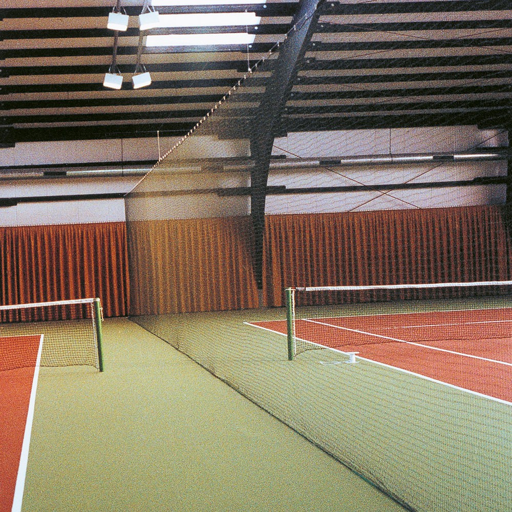 Trennnetz Tennishalle 40 x 3,00 m aus Nylon 1,6 mm ø, weiß aus der Kategorie Standardmaß 40 x 3,00 m