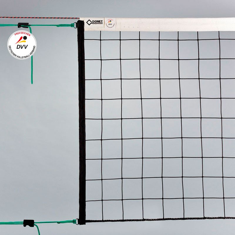 Volleyball-Turniernetz DVV geprüft, PP knotenlos 3 mm ø, mit Kevlarseil aus der Kategorie Google Shopping