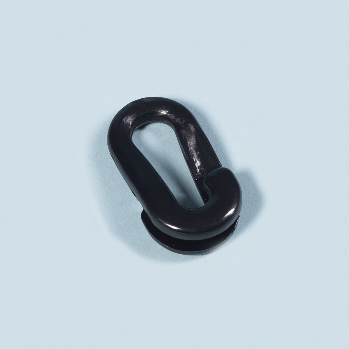 Nylonring, 60 mm, oval, schwarz lose aus der Kategorie Haken