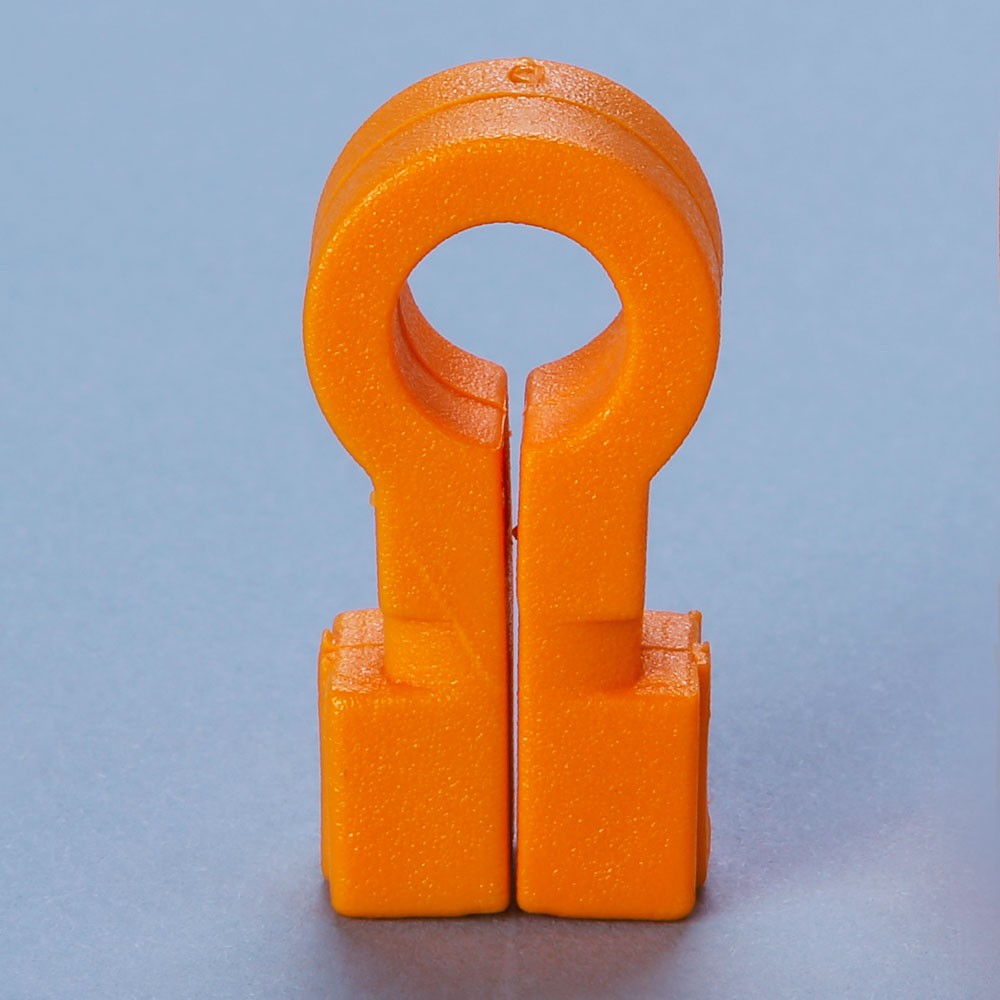 Netzhaken, Omega-Form, orange aus der Kategorie Netzhaken für Tornetze