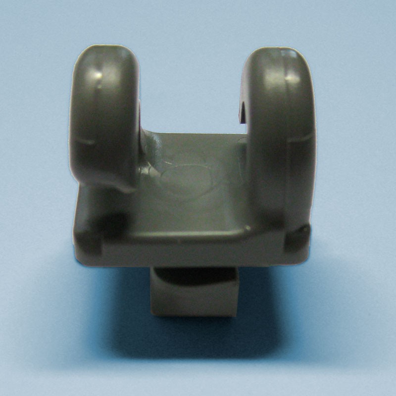 Netzhaken, Doppelnetzhaken, grau aus der Kategorie Netzhaken für Tornetze