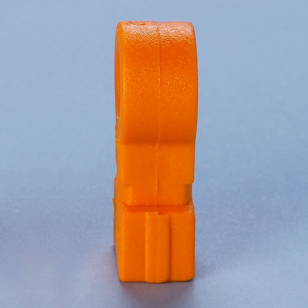 Netzhaken, Omega-Form, orange aus der Kategorie Netzhaken für Tornetze