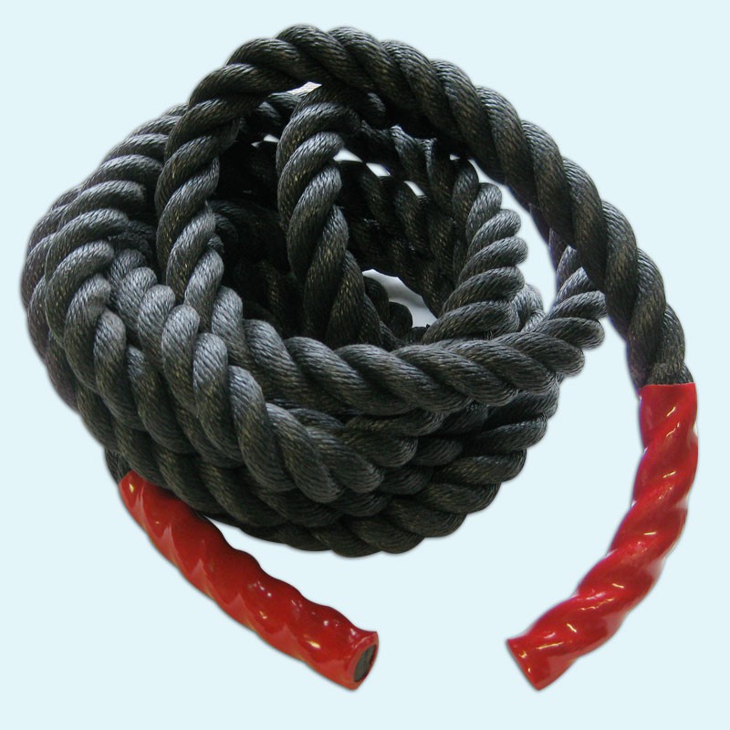 Battle Rope / Trainingsseil, Länge 12 m Stärke 38 mm, schwarz aus der Kategorie Google Shopping