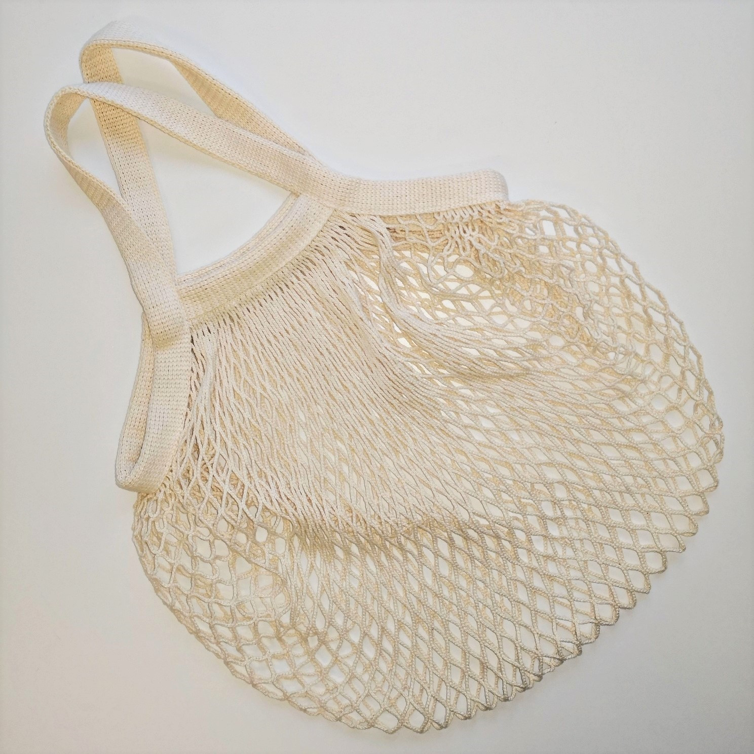 Einkaufsnetz aus Bio-Baumwolle, langer Henkel aus der Kategorie Google Shopping