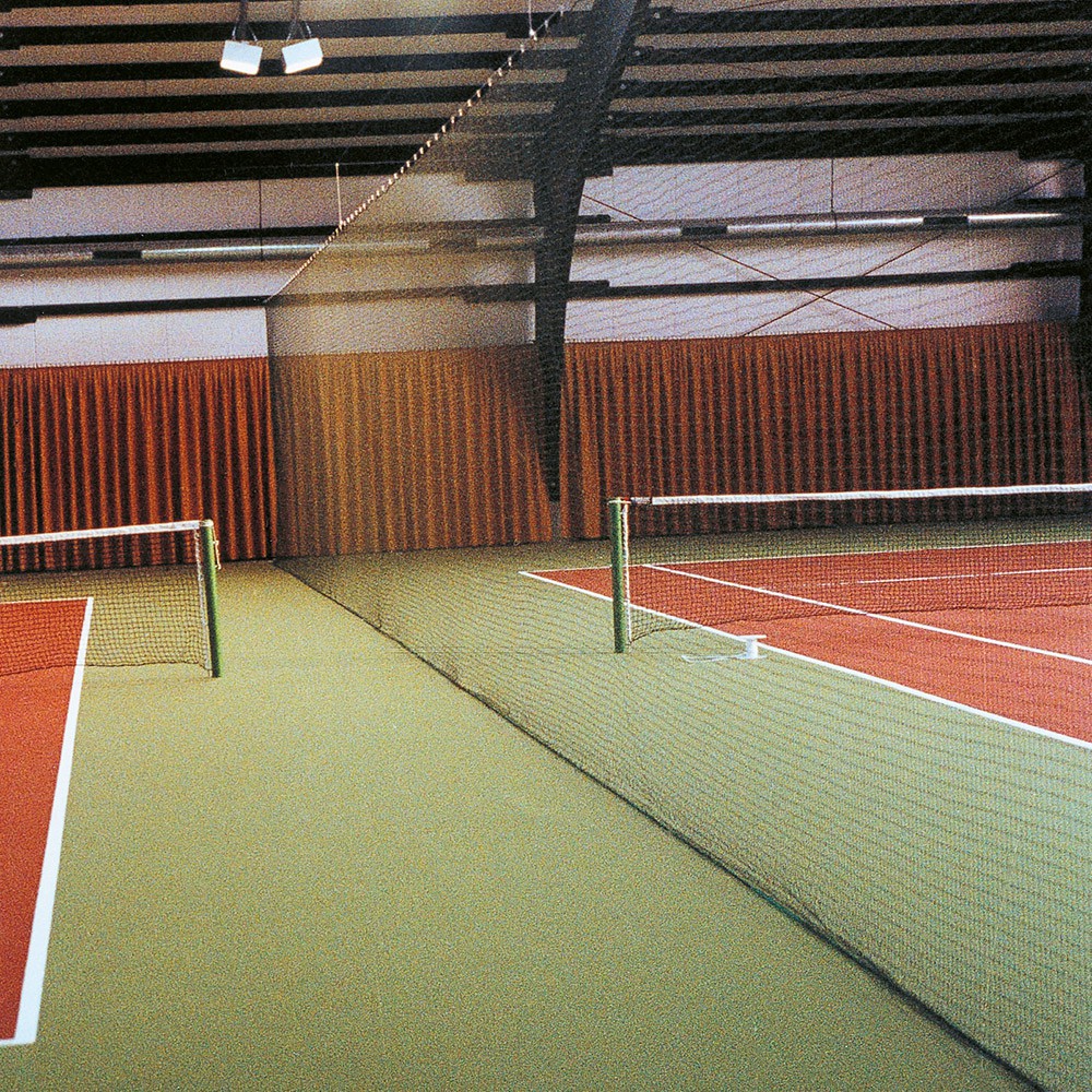 Trennnetz Tennishalle 40 x 2,50 m aus Nylon 1,6 mm ø, grün aus der Kategorie Standardmaß 40 x 2,50 m