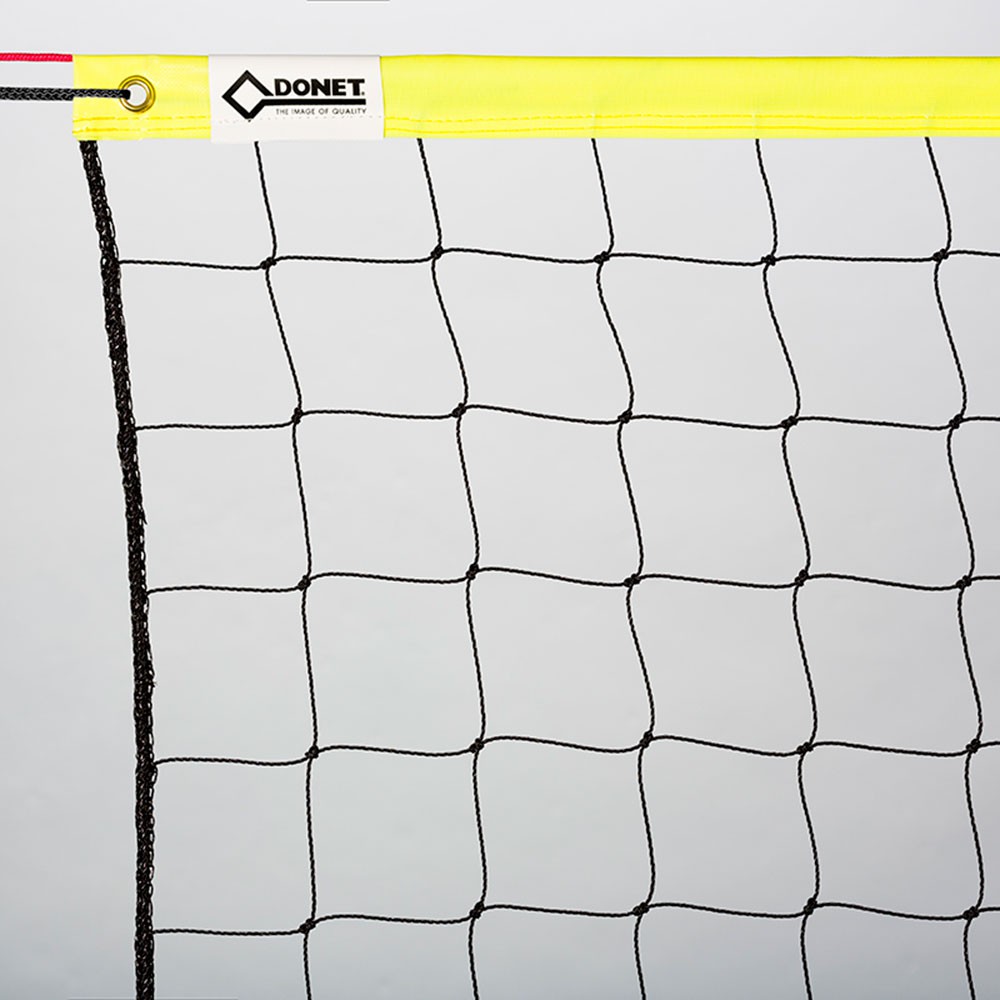 Beach-Volleyball-Trainingsnetz, PVC-Einfassung oben, 50 mm , Netzmaß 8,5 x 1,0 m gelb aus der Kategorie Trainingsnetze