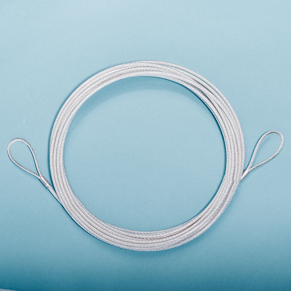 Stahlseil 13,20 m lang, 4 mm ø, PVC ummantelt  aus der Kategorie Zubehör für Tennisnetze