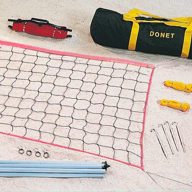 Volleyball-Freizeit-Set, PE 2 mm, Netzmaß 9,50 x 1,00 m aus der Kategorie VB-Freizeit-Set