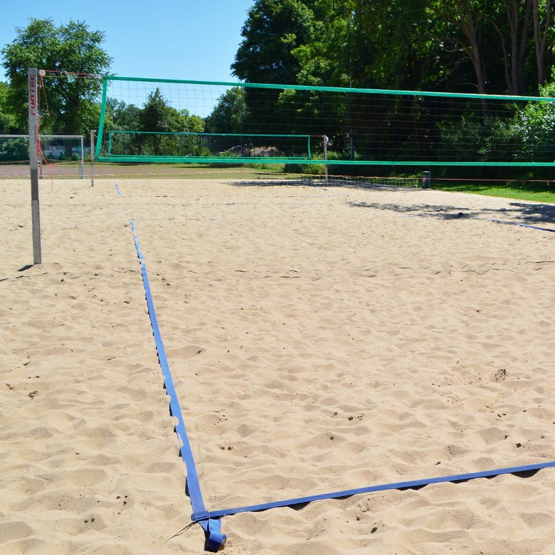 Markierungslinien Feld 8 x 16 m mit Haspel und Erdankern aus der Kategorie Beachvolleyball Zubehör