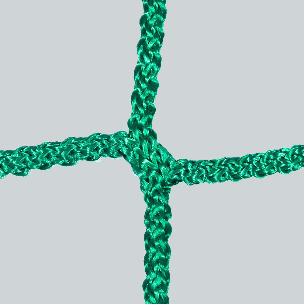 Fußballtornetz 5,15 m x 2,05 m Tiefe 1,00 / 1,00 m, PP 4 mm ø grün