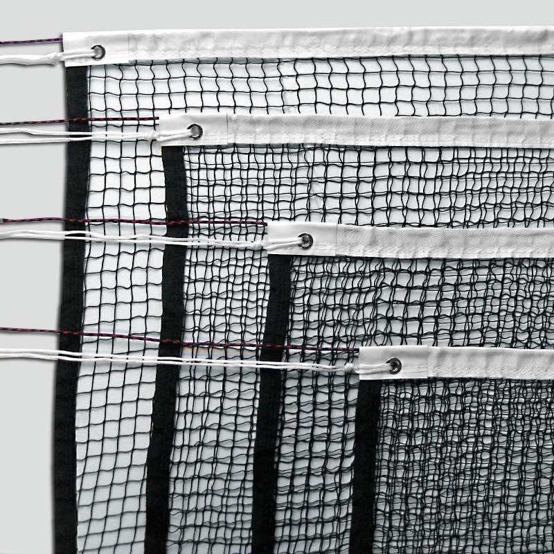 Badminton-Netzgarnitur bestehend aus 4 Netzen Nylon 1,6 mm, 31 m Kevlarseil aus der Kategorie Netzgarnituren